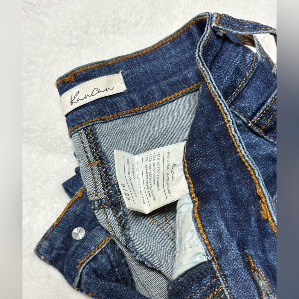 KanCan Indigo Denim Jeans with Contrast Stitching